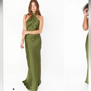 ShowMeYourMuMu Jasmine Halter Neck Maxi Dress